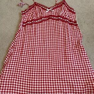 gingham picnic mini dress from garage